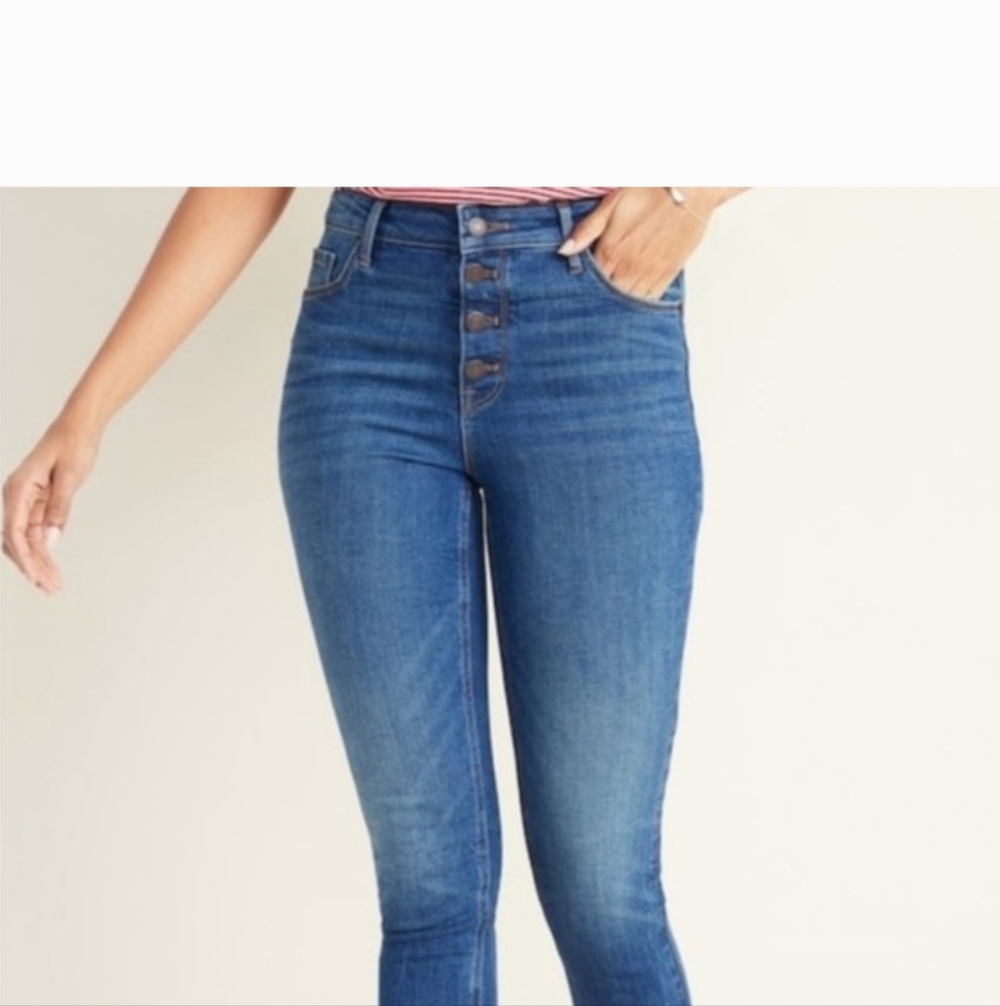 Old Navy High Rise Button-Fly Rockstar Jeans